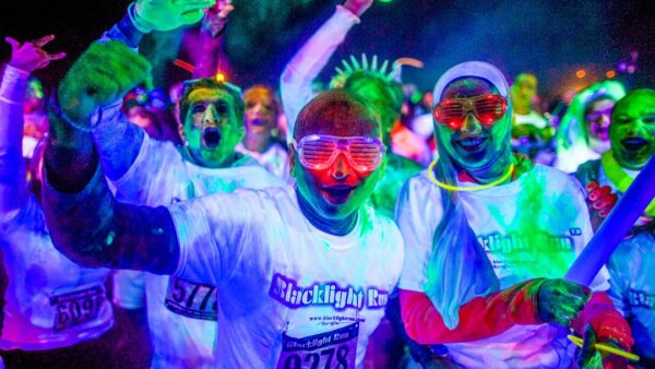 Lichtset 8: 2x Blacklight aan statief - Afbeelding 2